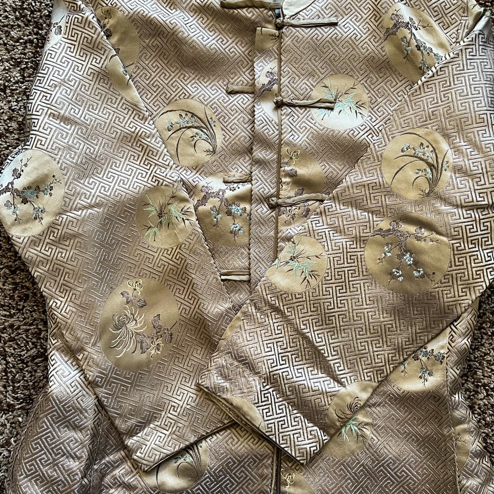 Warehouse Tan Geometric Women's Blazer - Picture 8 of 9